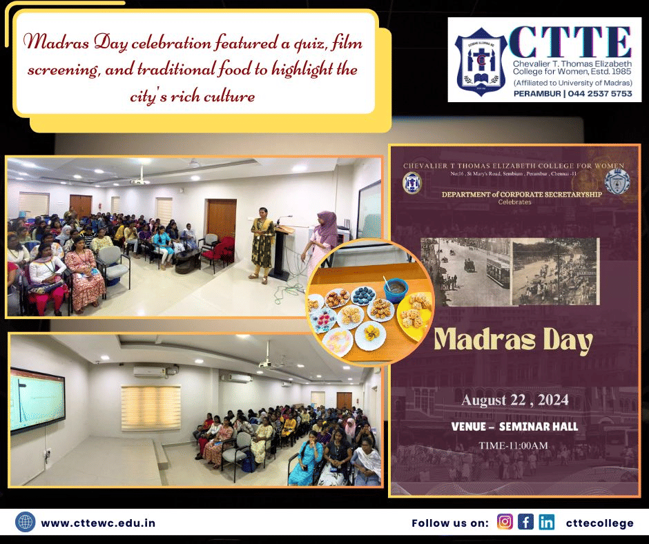 Chevalier T.Thomas Elizabeth College For Women Chennai College Events photo 12